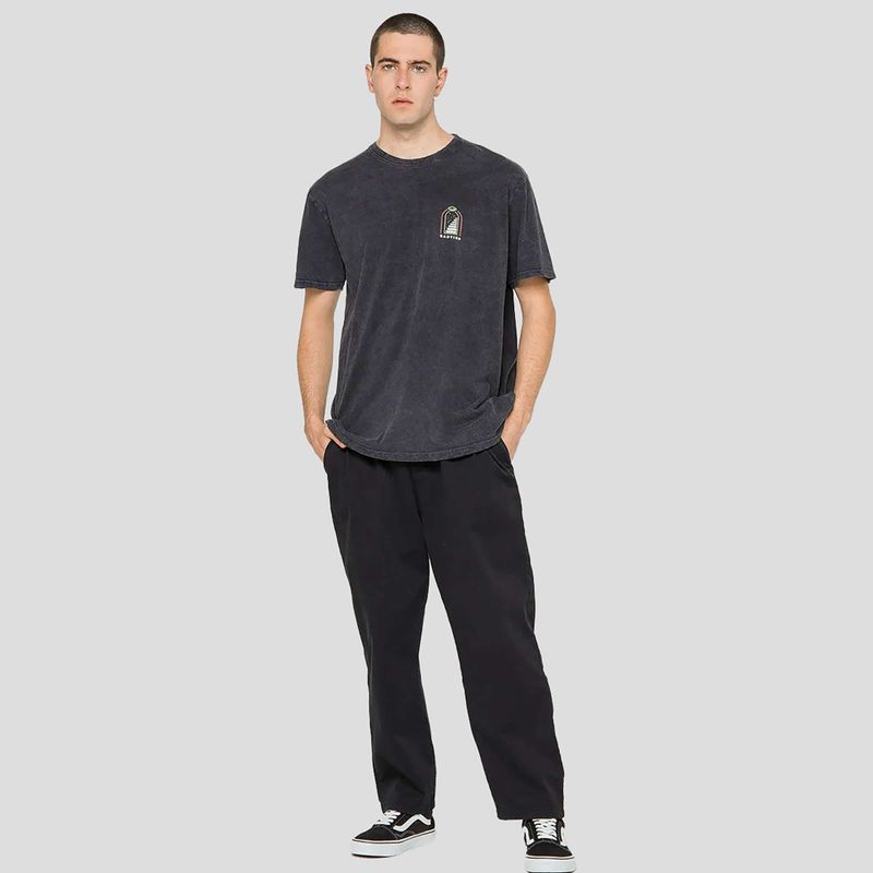 Koszulka męska Kaotiko Washed Trust Your Intuition black 2