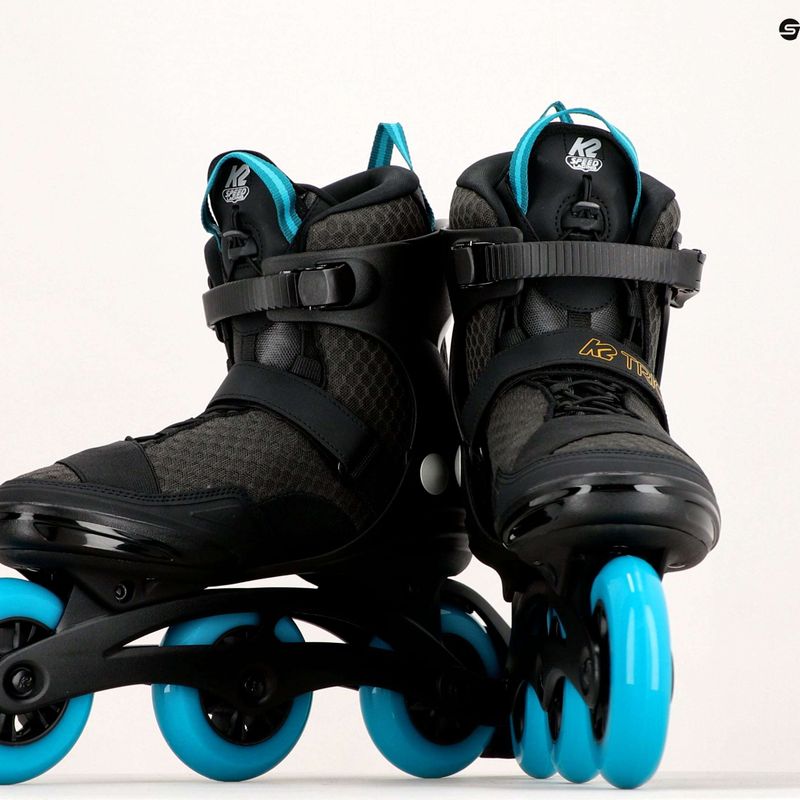 Rolki męskie K2 Trio LT 100 black/orange 13