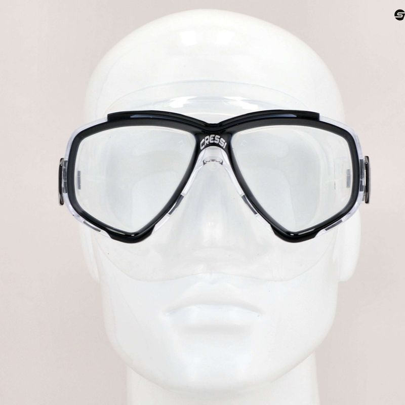 Maska do nurkowania Cressi Perla clear/black 3