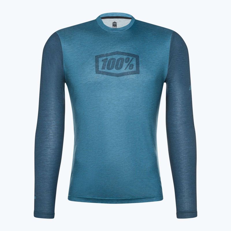 Longsleeve rowerowy męski 100% Airmatic slate blue 3