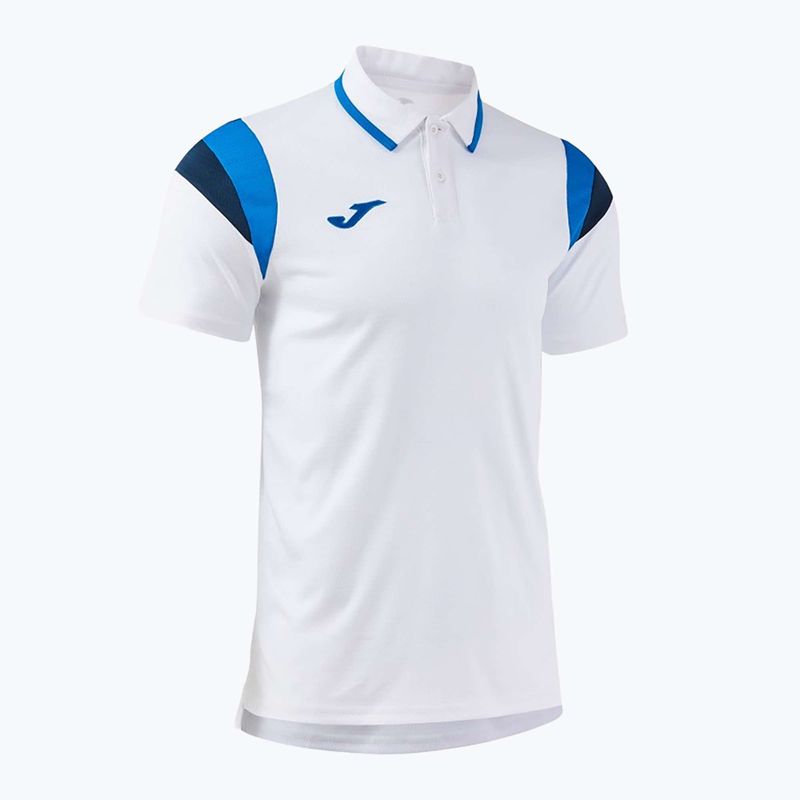 Koszulka tenisowa męska Joma Terra Polo white/royal 3