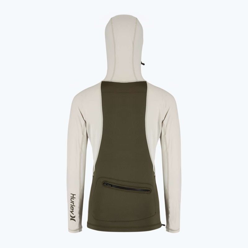 Longsleeve do pływania męski Hurley Coast Guard Hooded Surf Top cargo 2