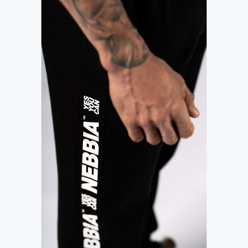Spodnie treningowe męskie NEBBIA Hero black 6