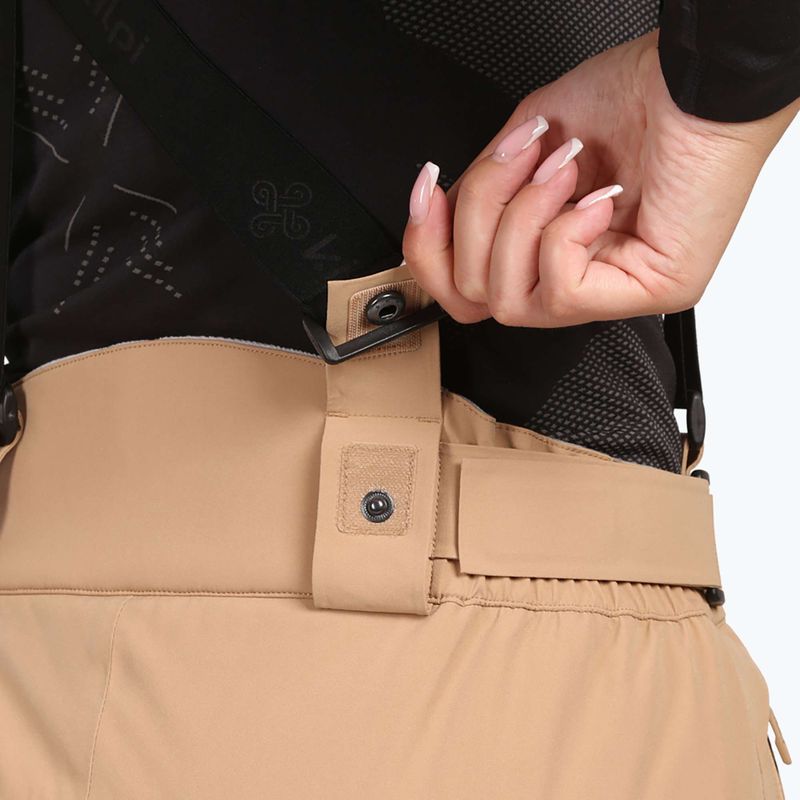 Spodnie narciarskie damskie Kilpi Elare beige 5
