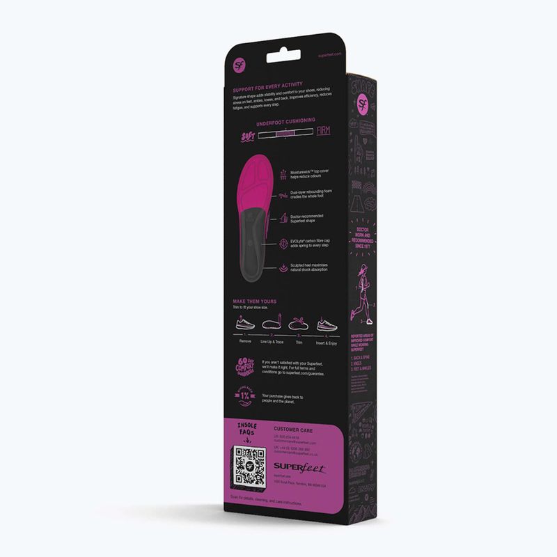 Wkładki do butów Superfeet Active Women's Support plum 9