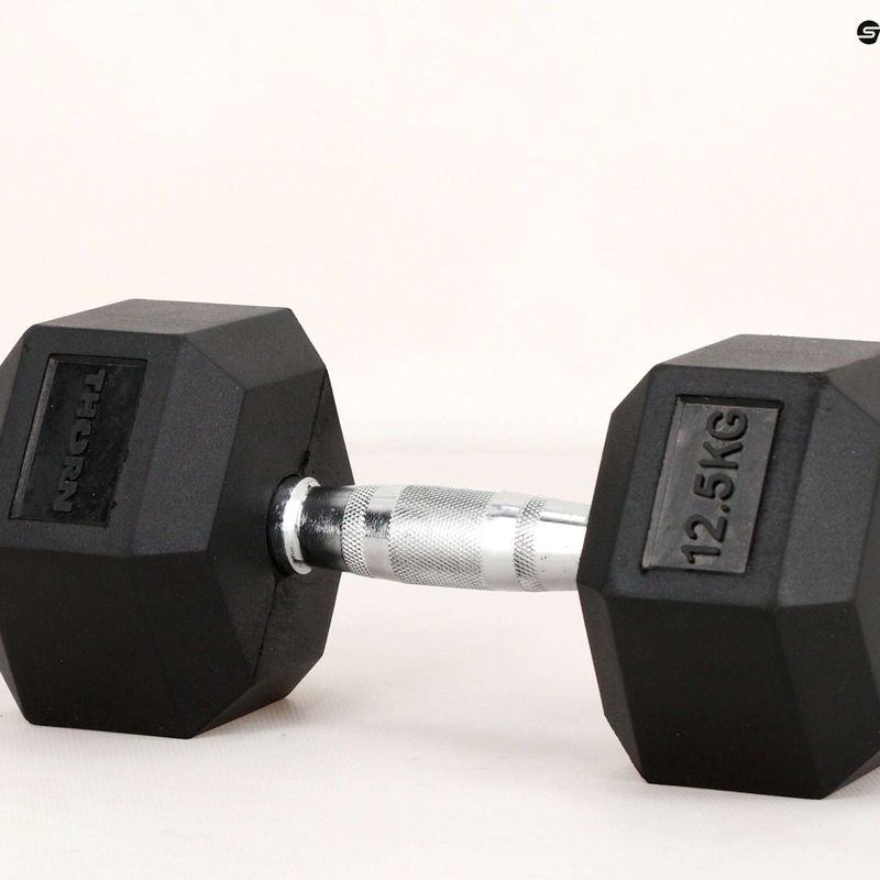 Hantel hexagonalny THORN FIT Hex czarny 12,5 kg 6