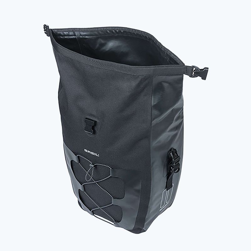 Sakwa rowerowa Basil Navigator Waterproof Single Bag MIK Hooks 25-31 l black 4