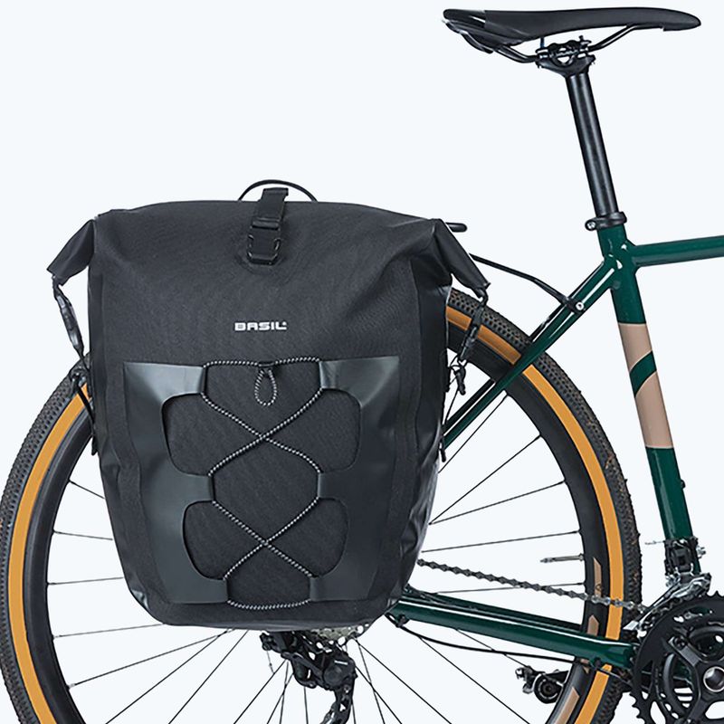 Sakwa rowerowa Basil Navigator Waterproof Single Bag MIK Hooks 25-31 l black 5