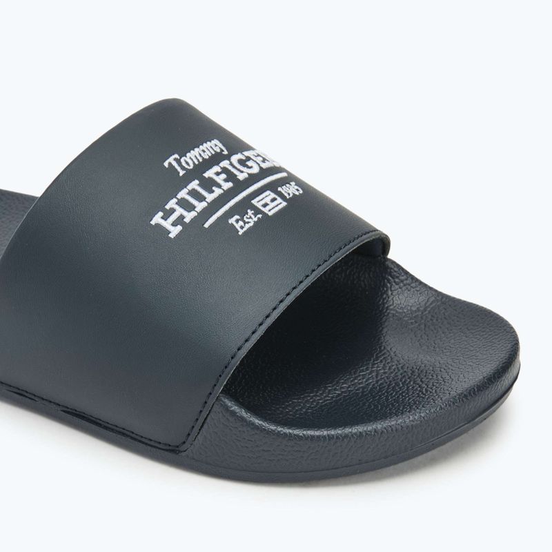Klapki męskie Tommy Hilfiger Embroid 85 Pool Slide desert sky 7