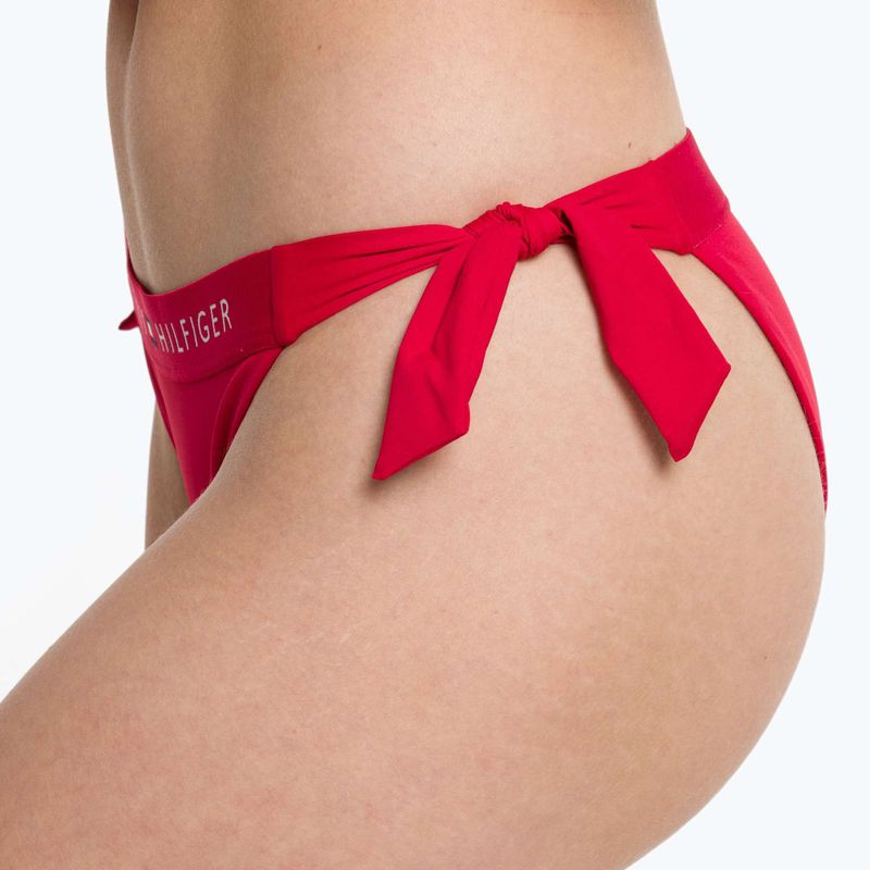 Dół od stroju kąpielowego Tommy Hilfiger Side Tie Cheeky red 7