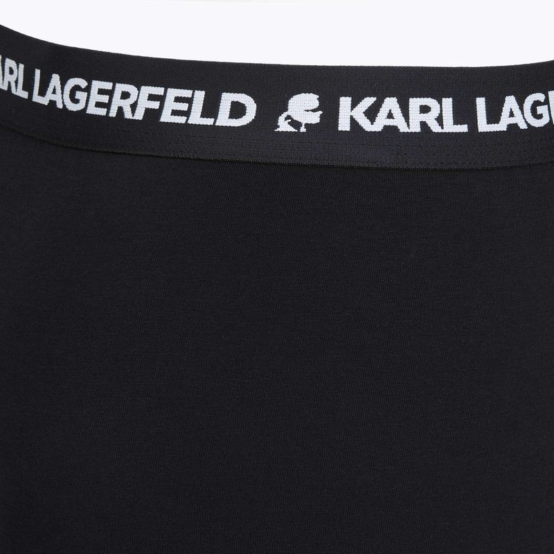 Bokserki męskie KARL LAGERFELD Logo Trunk 3 pary black 4