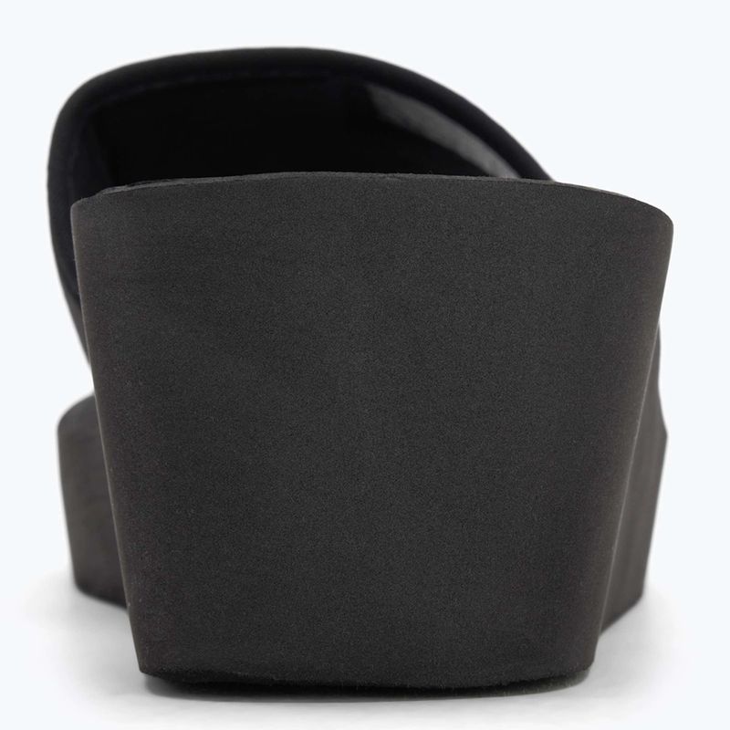 Klapki damskie Calvin Klein YW0YW01725 Beach Wedge Slide Canvas triple black 6