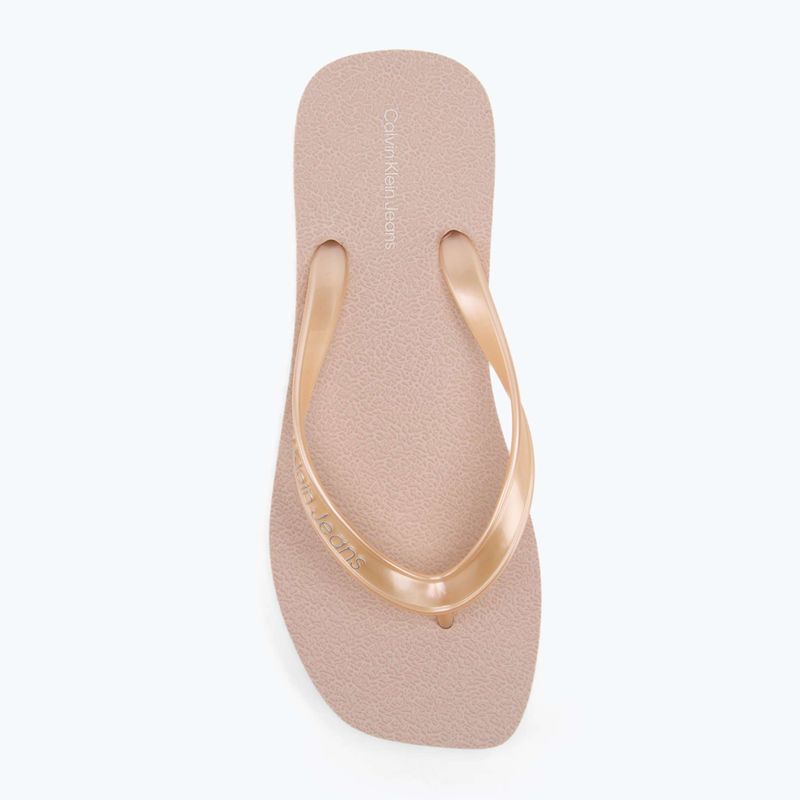 Japonki damskie Calvin Klein YW0YW01720 Thong+ Tpu Metallic whisper pink/bright white 5