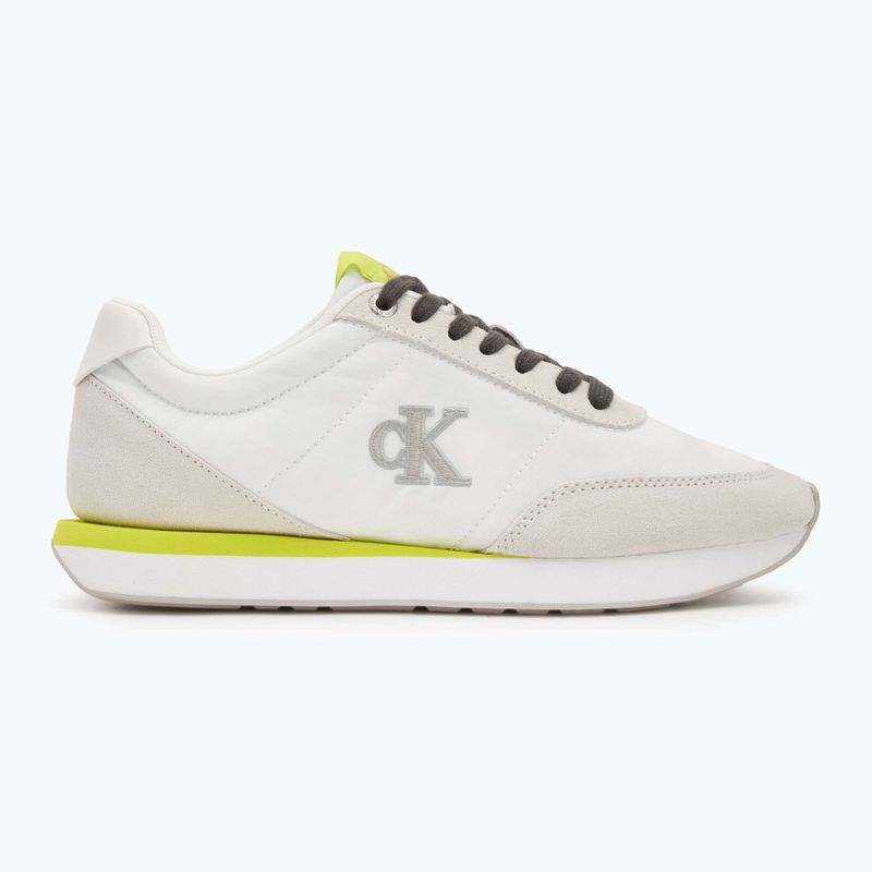 Buty damskie Calvin Klein YW0YW01990 Retro Runner Lace Up Nylon MG white/evening primrose/lily white 2