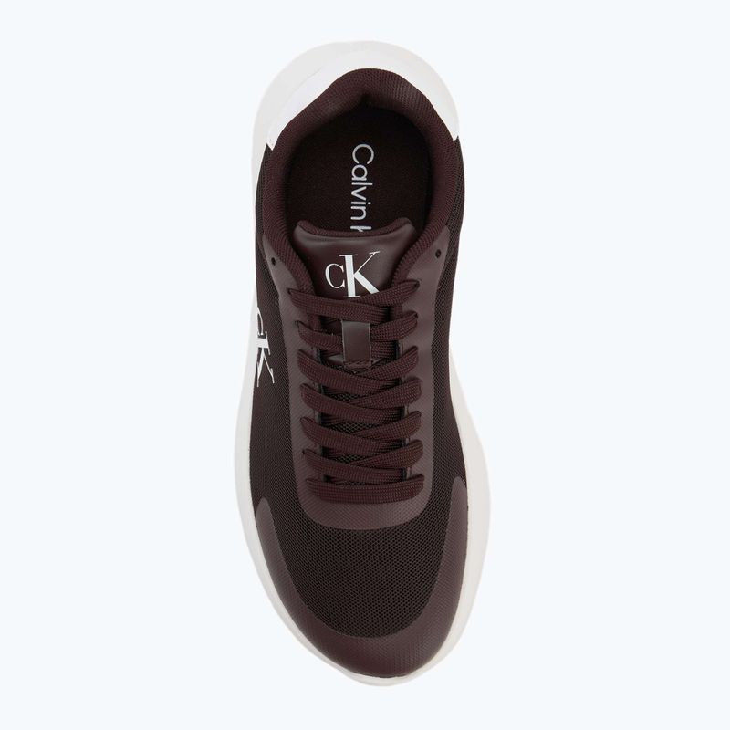 Buty damskie Calvin Klein YW0YW01750 3 Eva Runner Mesh MG brown out/green haze 5
