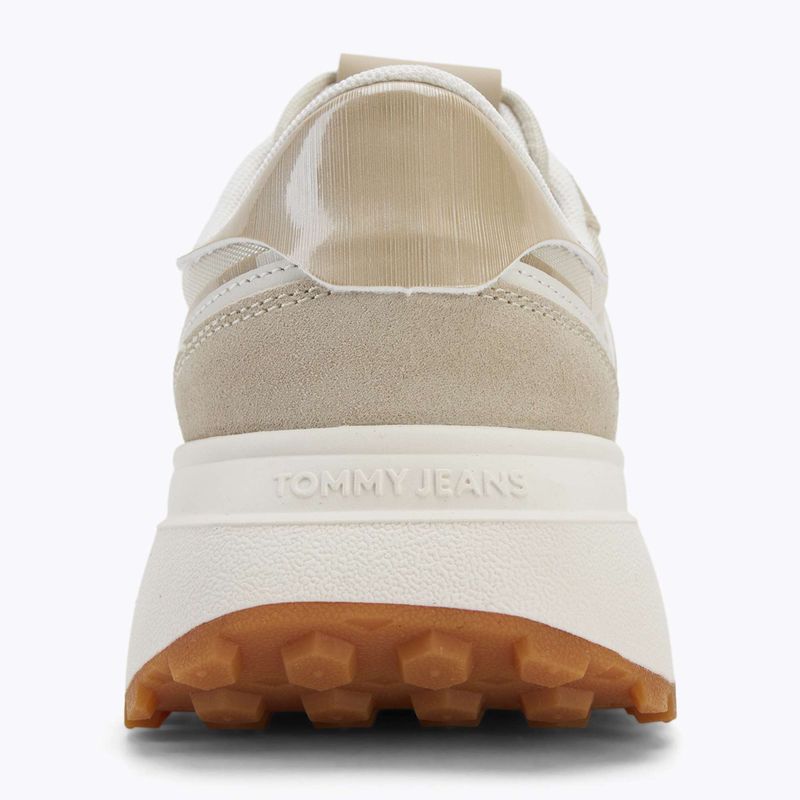 Buty damskie Tommy Jeans Cleated Runner white clay 6