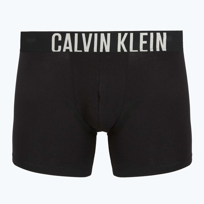 Bokserki Calvin Klein 000NB3609A Boxer Brief 3 pary black w/oatmeal logo/black w/age 2