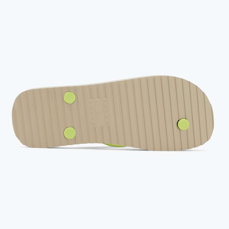 Japonki damskie Tommy Jeans Logo Summer white clay/lime essence 4