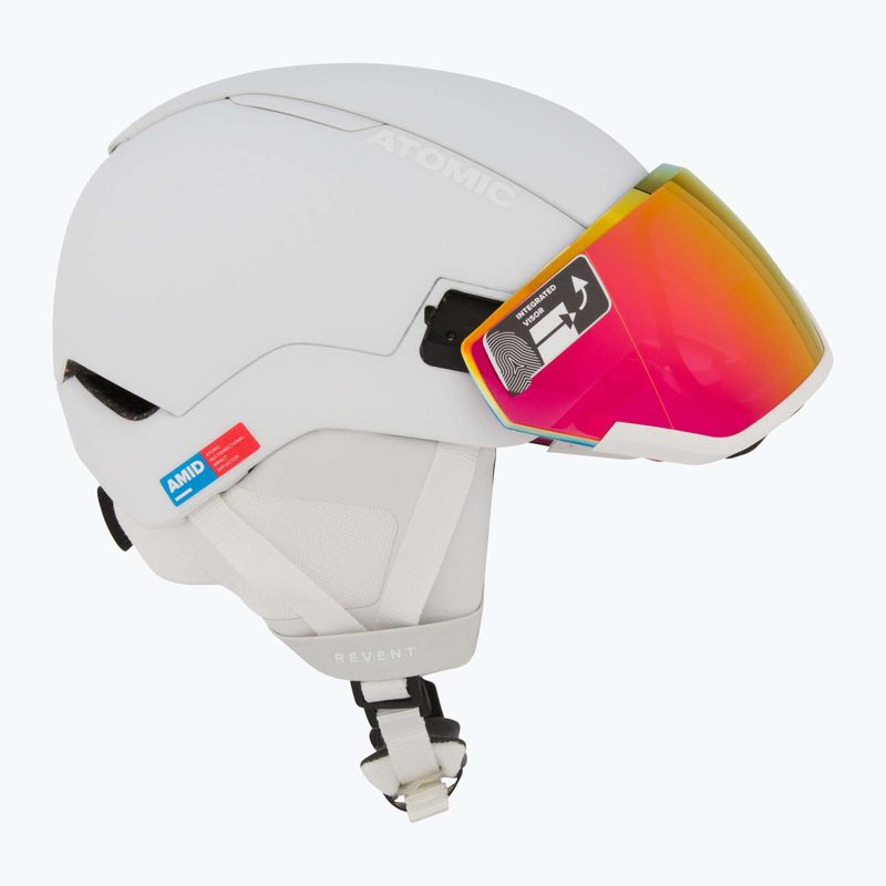 Kask narciarski Atomic Revent GT Amid Visor HD white heather/red hd 6