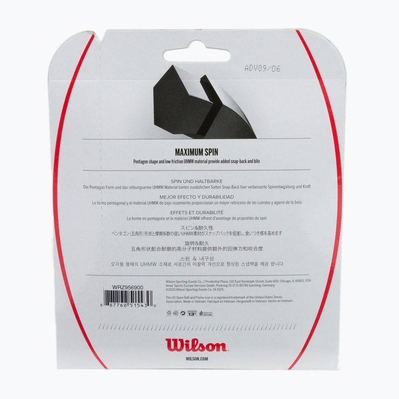 Naciąg tenisowy Wilson Revolve Spin 17 Set 12,2 m green 2