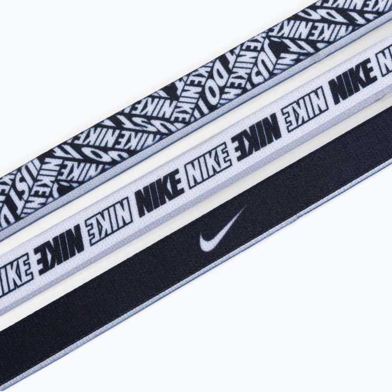 Opaski na głowę Nike Printed Headbands 3 szt. black 3
