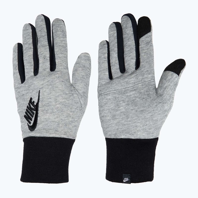 Rękawiczki do biegania damskie Nike Club Fleece grey heather/black/black