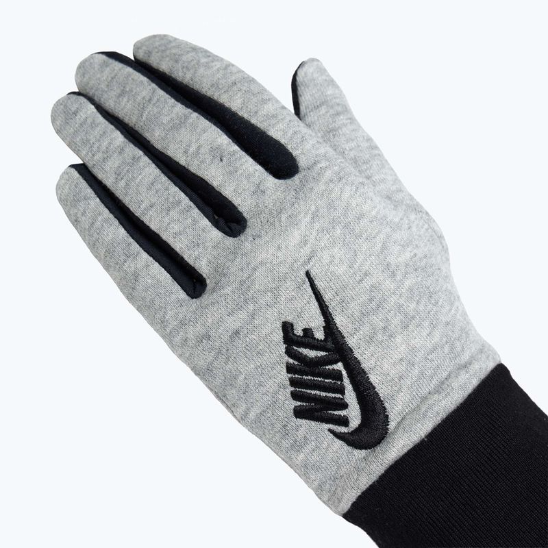 Rękawiczki do biegania damskie Nike Club Fleece grey heather/black/black 4