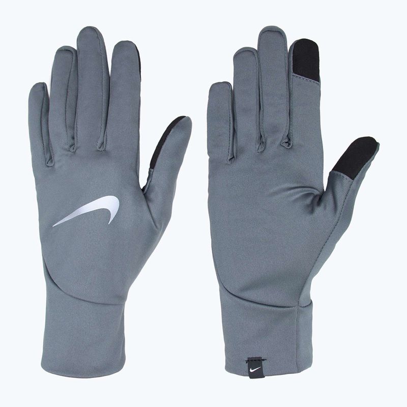 Rękawiczki do biegania męskie Nike Pacer Lightweight RG smoke grey/smoke grey/silver