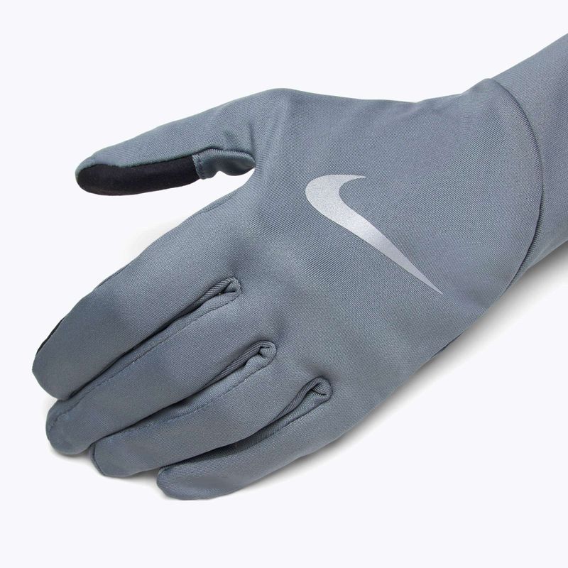 Rękawiczki do biegania męskie Nike Pacer Lightweight RG smoke grey/smoke grey/silver 4
