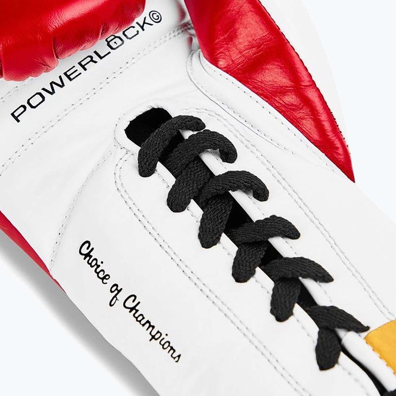 Rękawice bokserskie Everlast Powerlock OG Pro Fight red/white 4