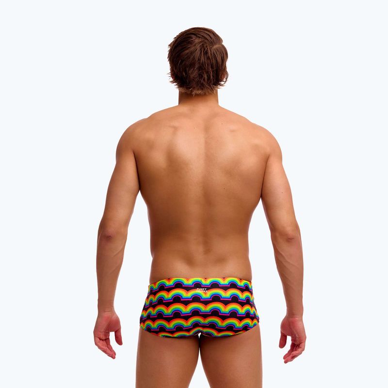 Bokserki pływackie męskie Funky Trunks Sidewinder Trunks rainbowie 4
