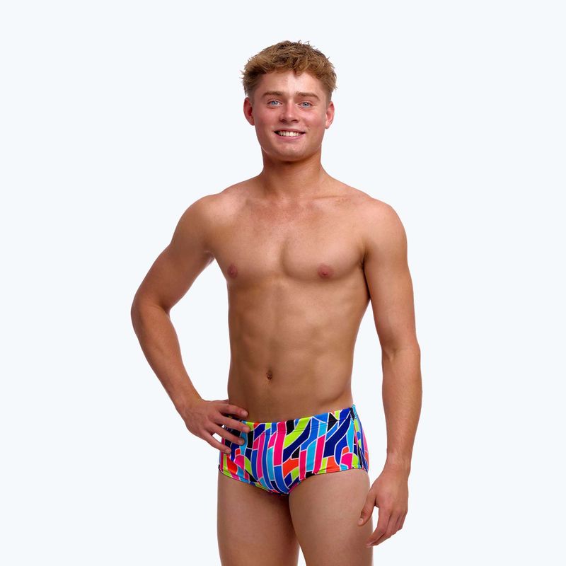 Bokserki pływackie dziecięce Funky Trunks Sidewinder Trunks fault lines 3