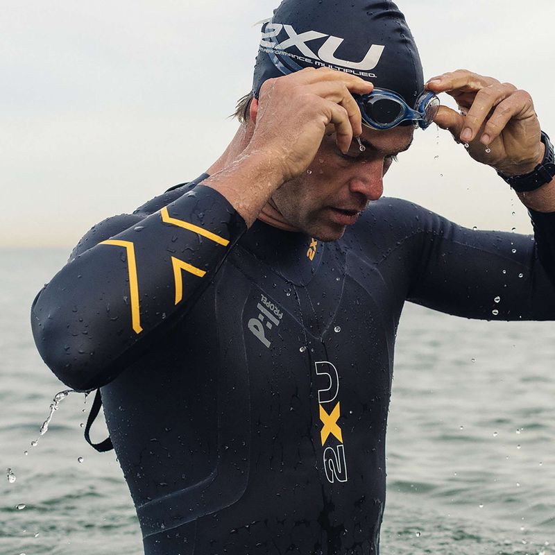 Pianka triathlonowa męska 2XU Propel:1 5 mm black/ambition 8