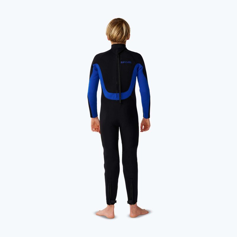 Pianka do pływania dziecięca Rip Curl Trad 4/3 mm Back Zip black/blue 2