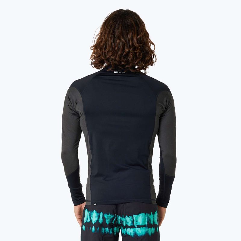 Longsleeve do pływania męski Rip Curl Waves UPF Performance black 4