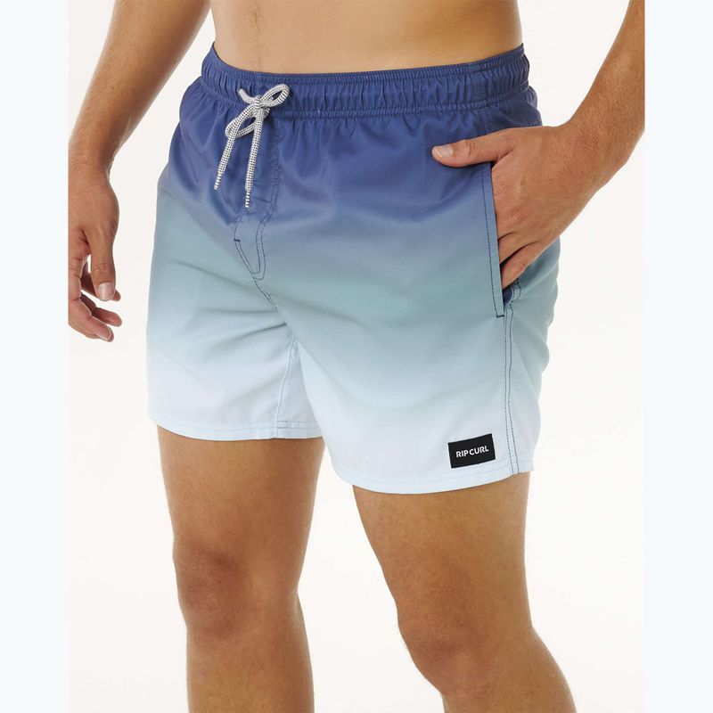 Szorty kąpielowe męskie Rip Curl Offset Fade Volley light navy 6