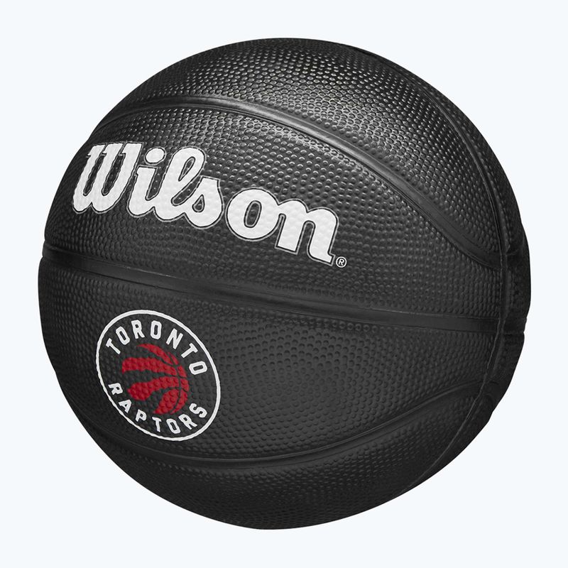 Piłka do koszykówki dziecięca Wilson NBA Team Tribute Mini Toronto Raptors black rozmiar 3 3
