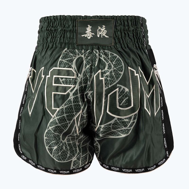 Spodenki treningowe męskie Venum Serpenti Muay Thai khaki/bronze/ivory 2