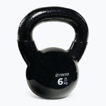 Kettlebell Żeliwny gumowany XTREXO VKB06 6 kg