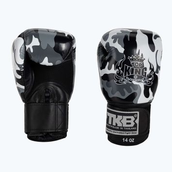 Rękawice bokserskie Top King Muay Thai Empower grey