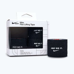 Bandaż elastyczny kohezyjny Nike Strenght Flex Lifting Tape 4 szt. black/white