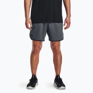 Spodenki treningowe męskie Under Armour Hiit Woven 6in pitch gray/black