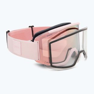 Gogle narciarskie  Smith Squad carnation/chrp everyday rose gold mirror/clear