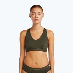 Biustonosz termoaktywny icebreaker Merino 125 Cool-Lite Sprite Racerback dark loden