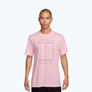 Koszulka męska Nike Court Heritage pink foam