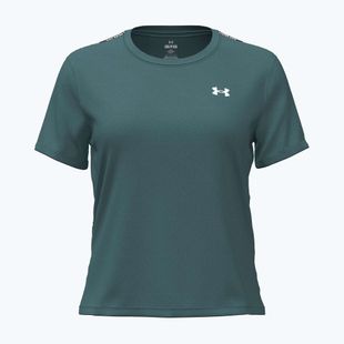 Koszulka treningowa damska Under Armour Tech Wordmark Tape rack green/black/white