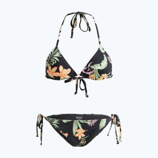 Strój kąpielowy dwuczęściowy damski ROXY Printed Beach Classics Tiki Tri anthracite island escape