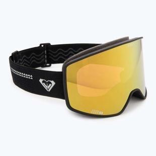 Gogle snowboardowe damskie ROXY Storm W black/clux ml pink gold