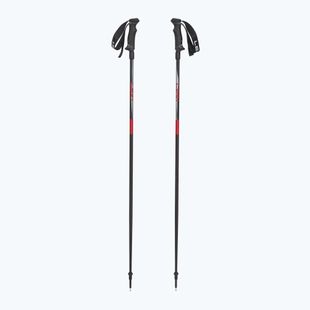 Kije narciarskie LEKI Hot Shot anodized black/eloxal gray/eloxal red