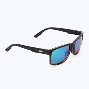 Okulary przeciwsłoneczne UVEX Poise black demi matt/mirror green